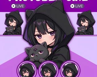 Female PNGTuber Model / Default PNGTuber Girl / VeadoTube Model / Cute PNG Tuber Model / Vtuber Model, Twitch Avatar, GIFTuber