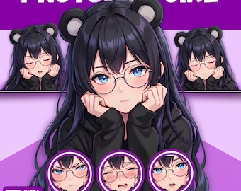 Female PNGTuber Model / Default PNGTuber Girl / VeadoTube Model / Cute PNG Tuber Model / Vtuber Model, Twitch Avatar, GIFTuber