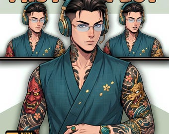 Male PNGTuber Model / Default Male PNGTuber Model / VeadoTube Model / Cute PNG Tuber Model / Vtuber Model, Twitch Avatar, GIFTuber