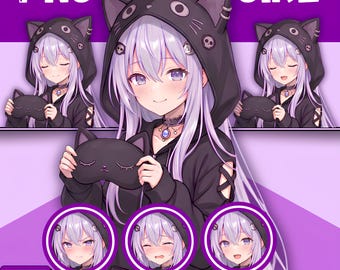 Female PNGTuber Model / Default PNGTuber Girl / VeadoTube Model / Cute PNG Tuber Model / Vtuber Model, Twitch Avatar, GIFTuber