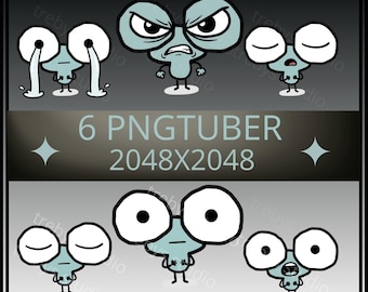 Funny PNGTuber Custom Cartoon Style | Veadotube Mini & OBS Ready | Asset Streamer