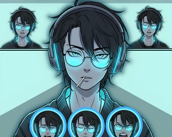 Male PNGTuber Model / Default Male PNGTuber Model / VeadoTube Model / Cute PNG Tuber Model / Vtuber Model, Twitch Avatar, GIFTuber
