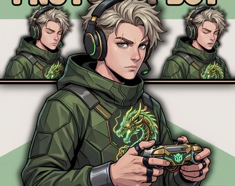 Male PNGTuber Model / Default Male PNGTuber Model / VeadoTube Model / Cute PNG Tuber Model / Vtuber Model, Twitch Avatar, GIFTuber