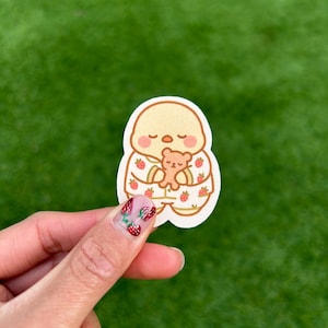 Erdbeermorgen Stickerbogen: Kawaii Planner Sticker