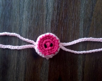 Crochet Nose Warmer, Pink Pig Nose, Gag Gift, Winter Gear