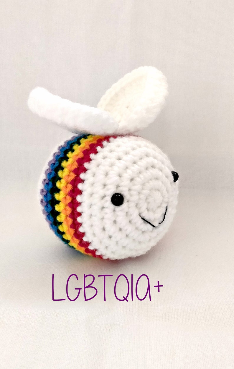 Crochet Pride Bees, Chubby Bee LGBTQIA+, Made to Order - Etsy