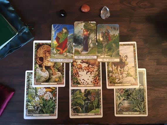 9 Carte 3 Pont Awen Lecture Tarot Druidcraft Druide Animal Oracle Oracle Plante Druide - 