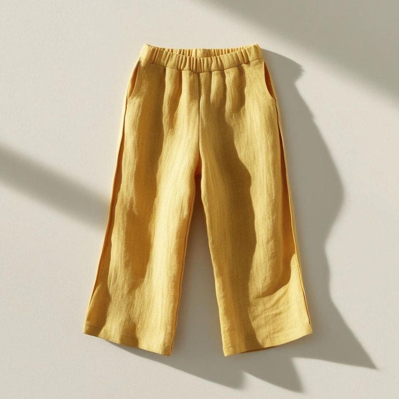 Mädchen Hose mit weitem Bein Schnittmuster | Palazzo Hose Schnittmuster für Kinder | Hose PDF Pattern | Mädchen Schnittmuster 2-16 Jahre Bild 3