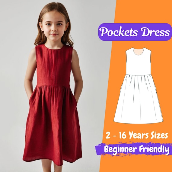 chinese dress ladies Sabrina Woven Dress Sewing Pattern main image 1