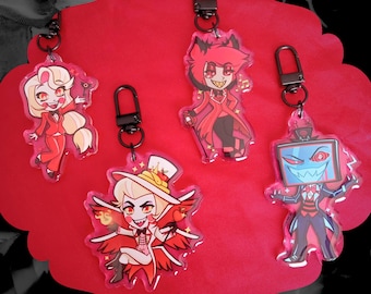 Hazbin Hotel | 2.5"  Epoxy Acrylic Charms