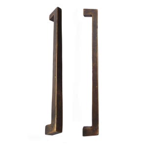 Set of 4 Pcs - 7-3/4" Solid Brass Contemporary Continental Dresser Pull / Cabinetry Handle - T-Bar / Antique Brass