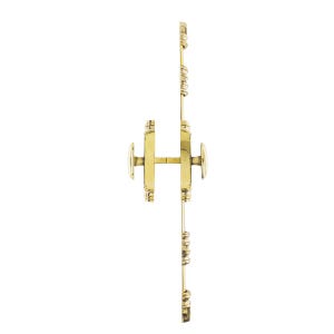 160 cm Solid Brass Cremone Bolt for Windows & Cabinetry Doors - Plain Oval Knob / Polished Brass image 17