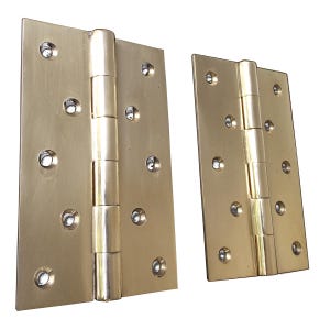Set of 3 pcs  - 5&quot; Solid Brass Plain Door Gate Hinges - Classic