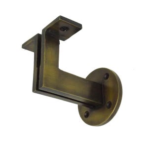 Set of 3 pcs - 2-3/4" Solid Brass Stair Rail Bracket / Handrail Bracket Support   - Twi Linear