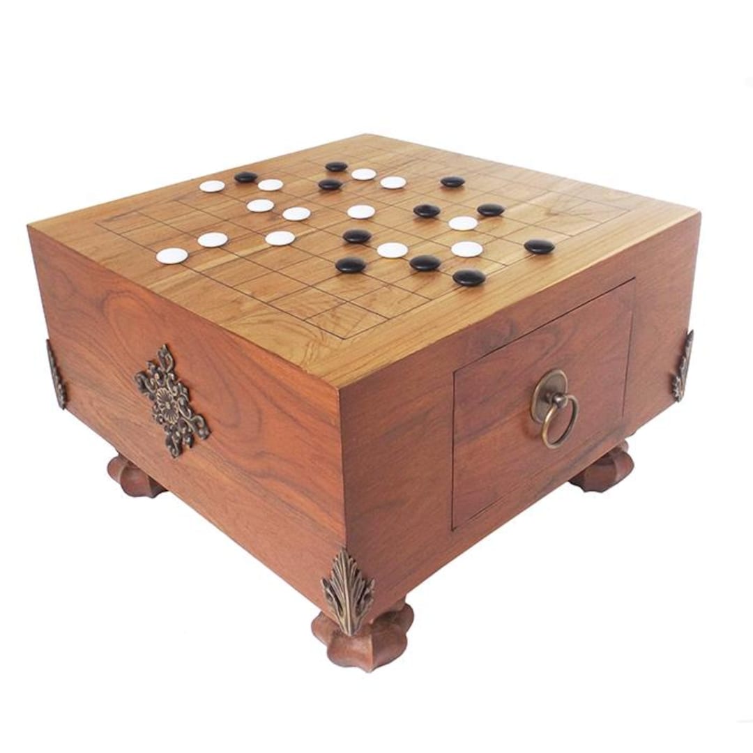 38 Cm Exquisite Teakwood Japanese Go Weiqi Igo Junior Board Game 8