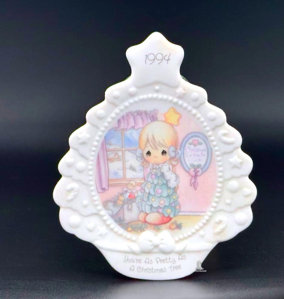 1994 Precious Moments Christmas Tree Figurine Collectible - Etsy