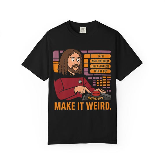 Weird Al Star Trek T-Shirt: Funny Nerd Humor Comfort Colors Tee