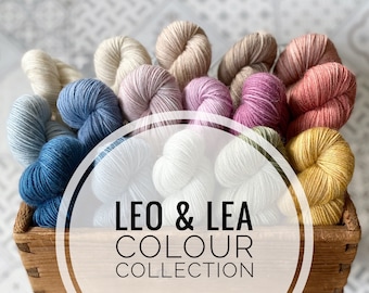 Leo&Lea Colour Collection • fingering sock and merino bases