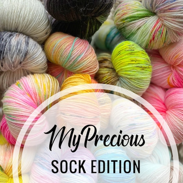 MyPrecious Sock Edition – Handgefärbtes Fingergarn aus Wolle und Nylon – 100 g, 400 m