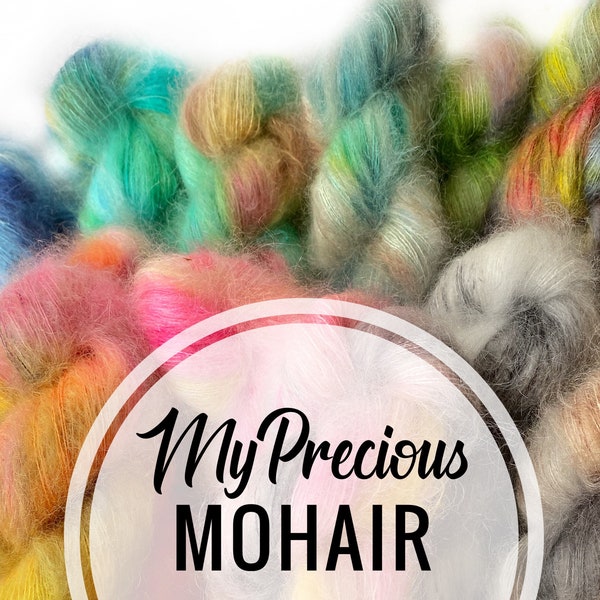 MyPrecious Mohair edition - Fil de dentelle teint à la main en kidmohair de soie - 50 g 420 m