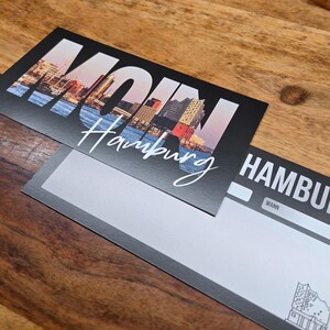Gedruckter Reisegutschein Hamburg mit Vorder- und Rückseite – hochwertig & sofort zum Verschenken