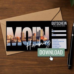 Bono de viaje personalizable para Hamburgo – Disponible de inmediato