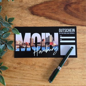 Reisegutschein für eine Reise oder Wochenendtrip nach Hamburg