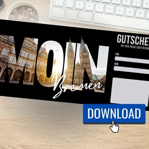 Bono de viaje a Bremen - Descargar - Disponible inmediatamente