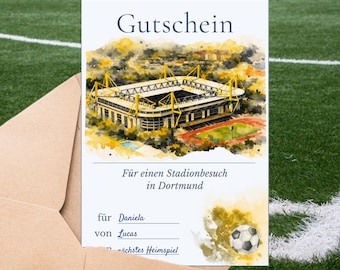 Stadion Gutschein Dortmund als Download für Fußballfans