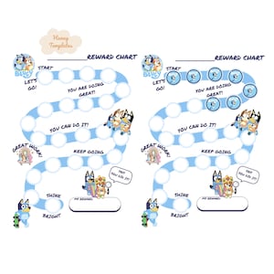 Bluey reward chart |  Printable Behavior Chart - Daily Chore Chart - Kids Routine Sticker Chart - Instant Download - Potty Training
