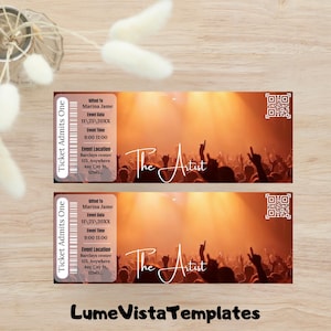 Ticketmaster Ticket | Concert Ticket Template | Surprise Concert Tickets | Birthday Gift | Custom Event Ticket | Gift for her/him