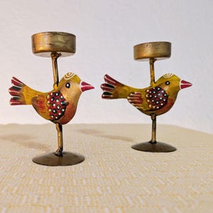 YMXWFC Bougeoir européen, bougeoir créatif en Cage à Oiseaux, décoration de Table en Chandelier en Fer rétro, Cadeau Romantique pour la Maison