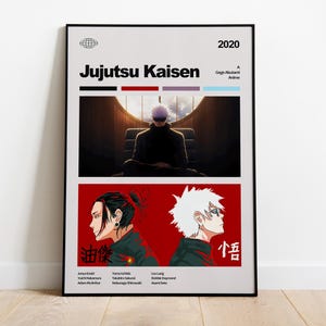 Anime Jujutsu Kaisen Canvas Print, Ready to Hang, Framed Wall Art, Home Decor, Jujutsu Kaisen, Jujutsu Kaisen Poster, Anime Gift