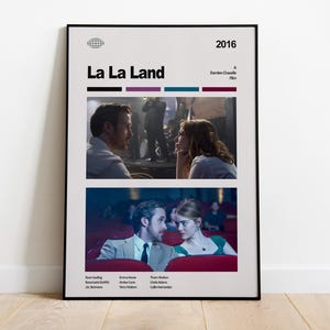 La La Land, La La Land Movie,  La La Land Movie Poster, La La Land Wall Art, Minimalist Poster, Home Decor, Retro Movie Print