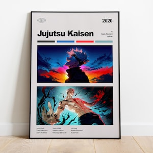 Anime Jujutsu Kaisen Canvas Print, Ready to Hang, Framed Wall Art, Home Decor, Jujutsu Kaisen, Jujutsu Kaisen Poster, Anime Gift