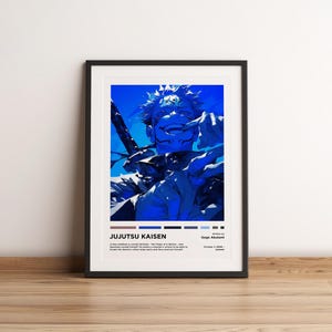 Anime Jujutsu Kaisen Canvas Print, Ready to Hang, Framed Wall Art, Home Decor, Jujutsu Kaisen, Jujutsu Kaisen Poster, Anime Gift