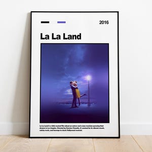 La La Land, La La Land Movie,  La La Land Movie Poster, La La Land Wall Art, Minimalist Poster, Home Decor, Retro Movie Print