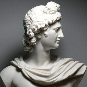 Apollo Classic Greek Roman Bust Statue | Largest Apollo Bust | Handcrafted Marble Stone Sculpture | Ideal Birthday & Anniversary Gift