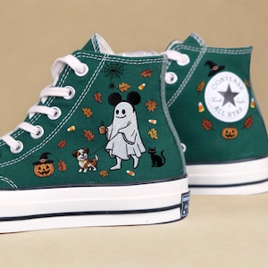 Halloween gesticktes Halloween Kostüm: Geist & Kürbis Design