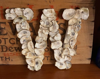 Oyster Shell Letter Decor 8”
