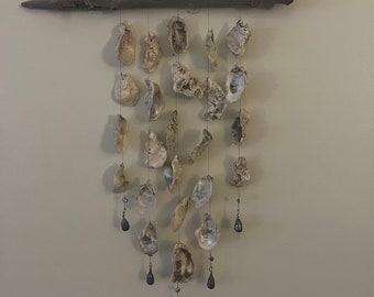 Oyster Shell and Driftwood Windchime