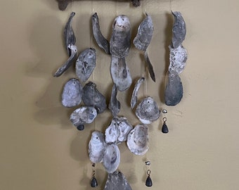 Oyster Shell and Driftwood Windchime