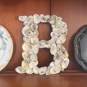 Oyster Shell Letter Decor 8”