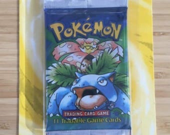 POKÉMON Base Set 1st Edition Blister Booster Pack 1999 English