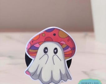 mushroom ghost phone grip