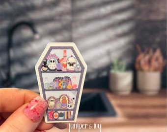 Coffin bookshelf  magnet