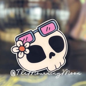 Cute skull phone grip