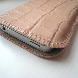 Phone Case croc leather - custom-made