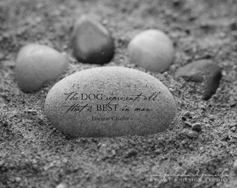 Pet Photo Gift, Pet Lover Artwork, Pet Lover Gift, Pet Quote Print, Pet Loss Gift, Dog Lover Gift, Pet Stone Art, Memorial Print