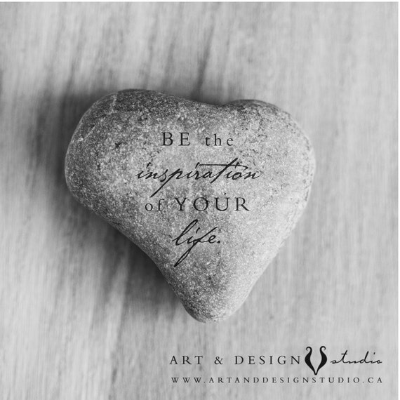 Heart Stone Art Print, Inspirational Gifts, Gift for Him, Gifts for Her,  Inspirational Quote, Teacher Gifts, Coach Gifts, Life Quotes -  Canada